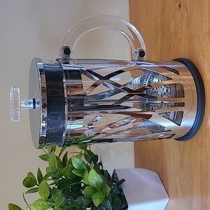 STARBUCKS BODUM Coffee French Press 8 Cup Capacity with Chrome Lattice Holder